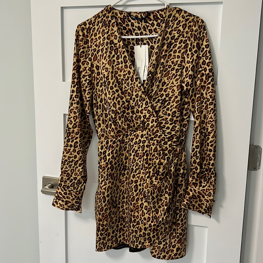 Zara animal print dress